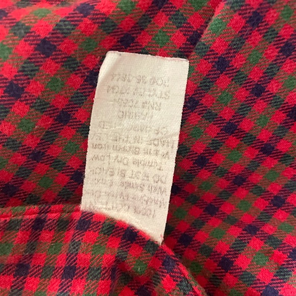 Orvis Chambray Denim Plaid Lined Robe M - Picture 7 of 8